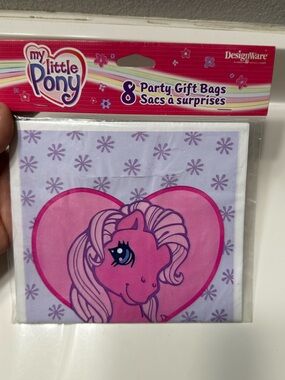 Vintage My Little Pony Pink Party Gift Bags - Pack of 8